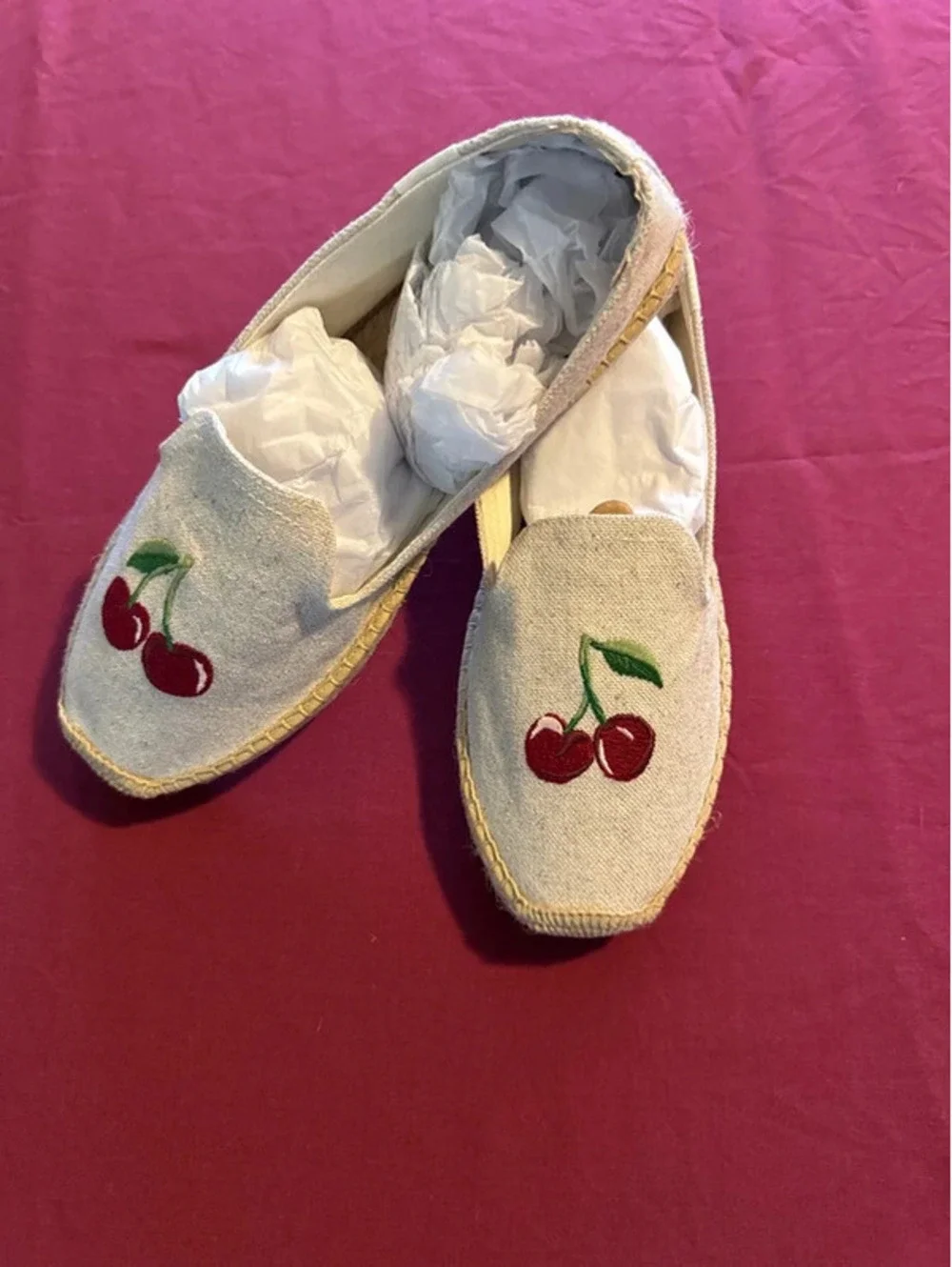 Soludos slip on espadrilles with Cherrie’s size 10